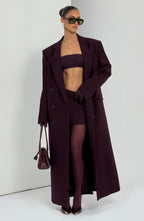 Edna Mini Skirt - Plum - Napalia