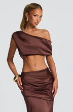 Edwina Top - Plum Brown - Napalia