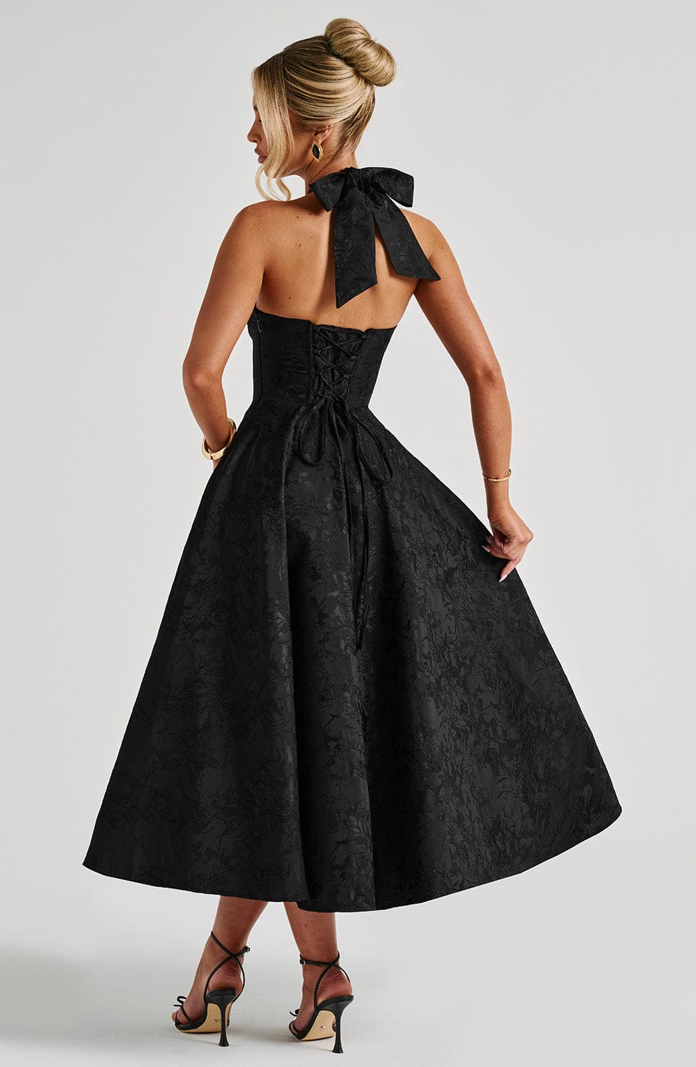Effie Midi Dress - Black - Napalia