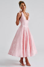 Effie Midi Dress - Blush - Napalia