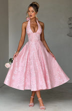 Effie Midi Dress - Blush - Napalia