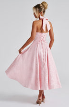 Effie Midi Dress - Blush - Napalia