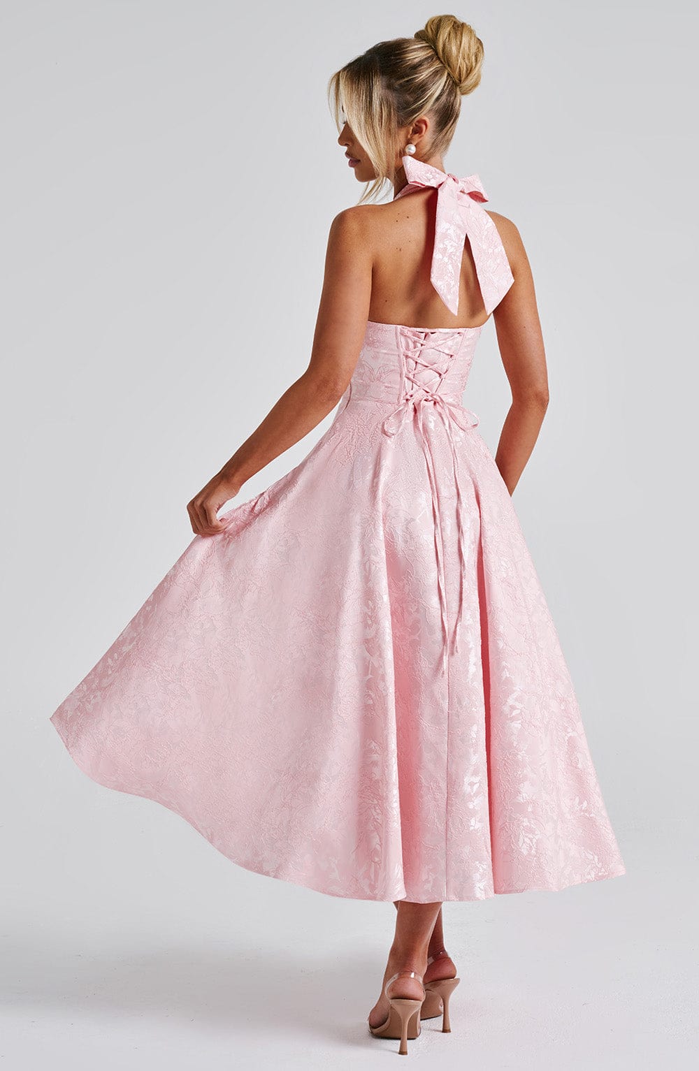 Effie Midi Dress - Blush - Napalia