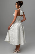 Effie Midi Dress - Ivory - Napalia