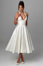 Effie Midi Dress - Ivory - Napalia
