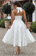 Effie Midi Dress - Ivory - Napalia