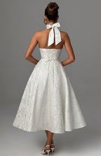 Effie Midi Dress - Ivory - Napalia