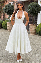 Effie Midi Dress - Ivory - Napalia