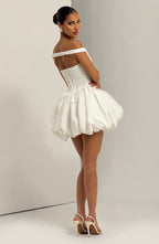 Eileen Mini Dress - Ivory - Napalia