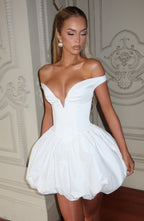 Eileen Mini Dress - Ivory - Napalia