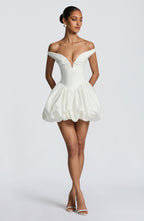 Eileen Mini Dress - Ivory - Napalia