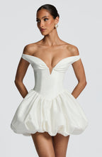 Eileen Mini Dress - Ivory - Napalia