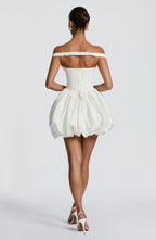 Eileen Mini Dress - Ivory - Napalia