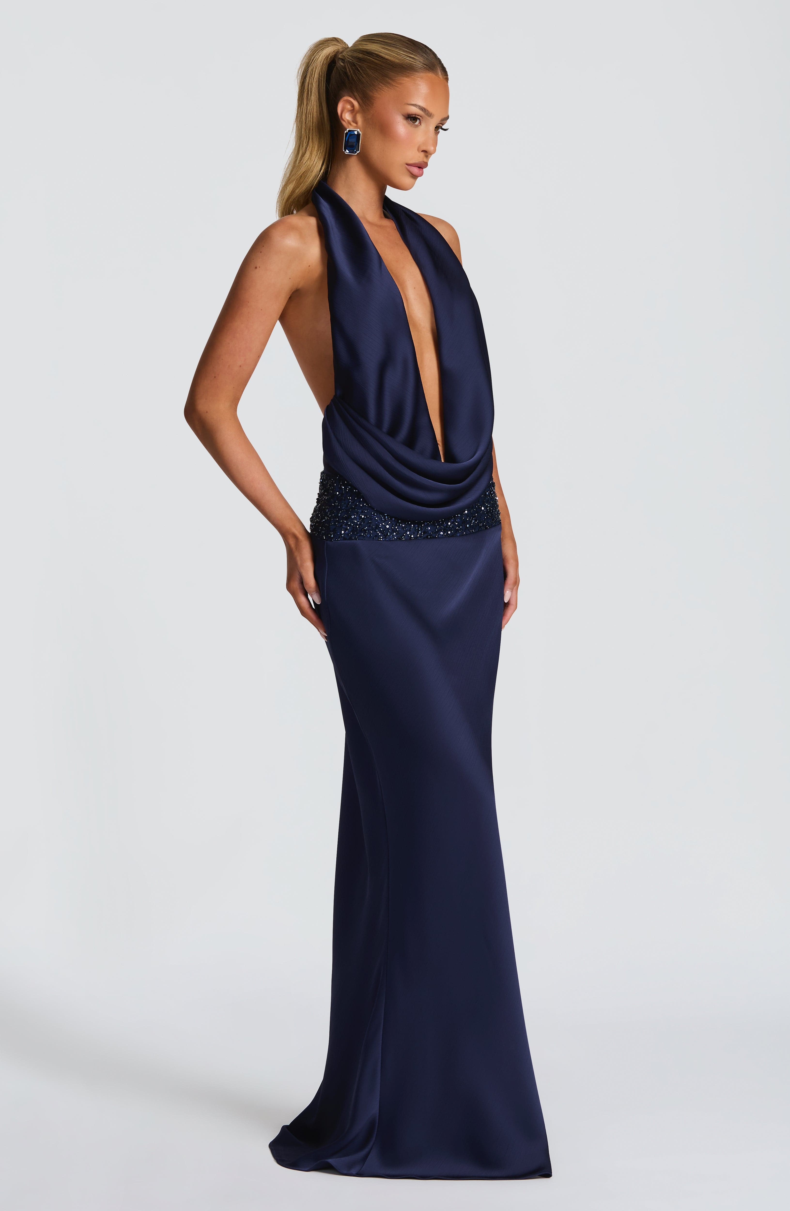 Eleni Bodysuit - Navy - Napalia