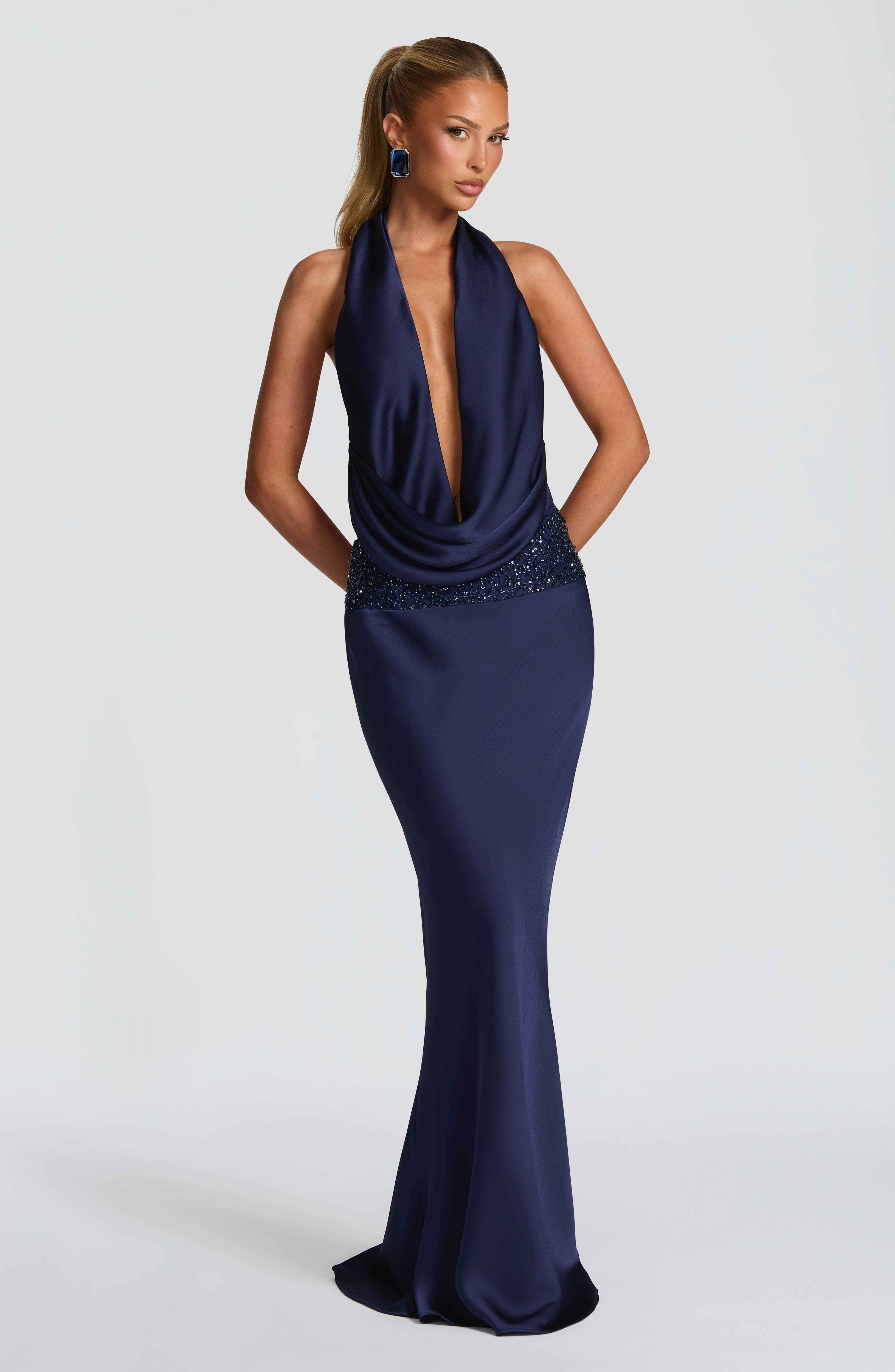 Eleni Bodysuit - Navy - Napalia