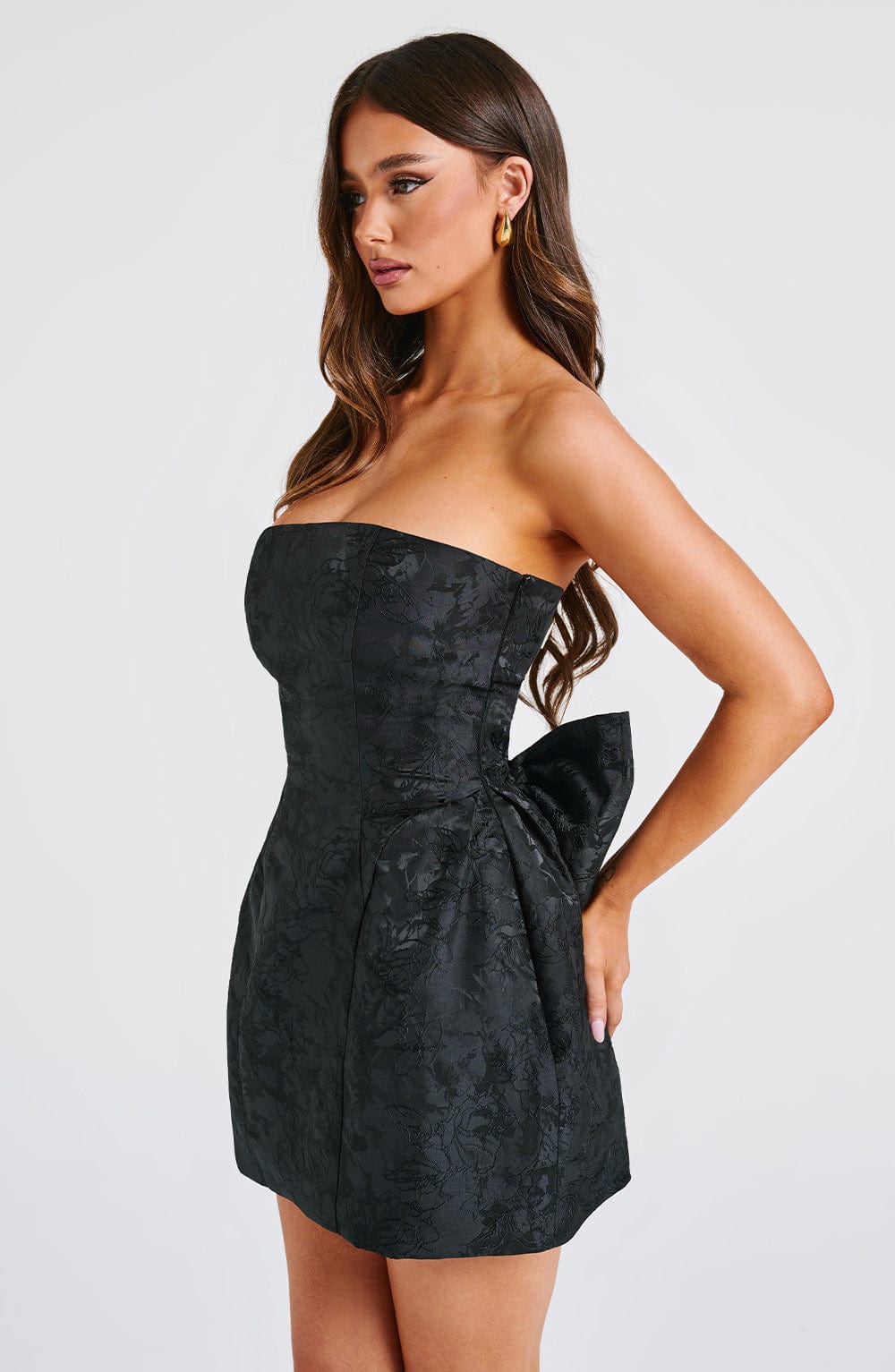 Elenora Mini Dress - Black - Napalia