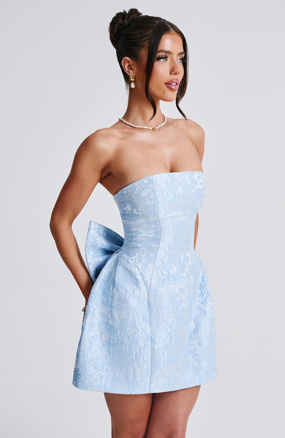 Elenora Mini Dress - Blue - Napalia
