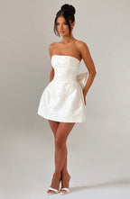 Elenora Mini Dress - Ivory - Napalia
