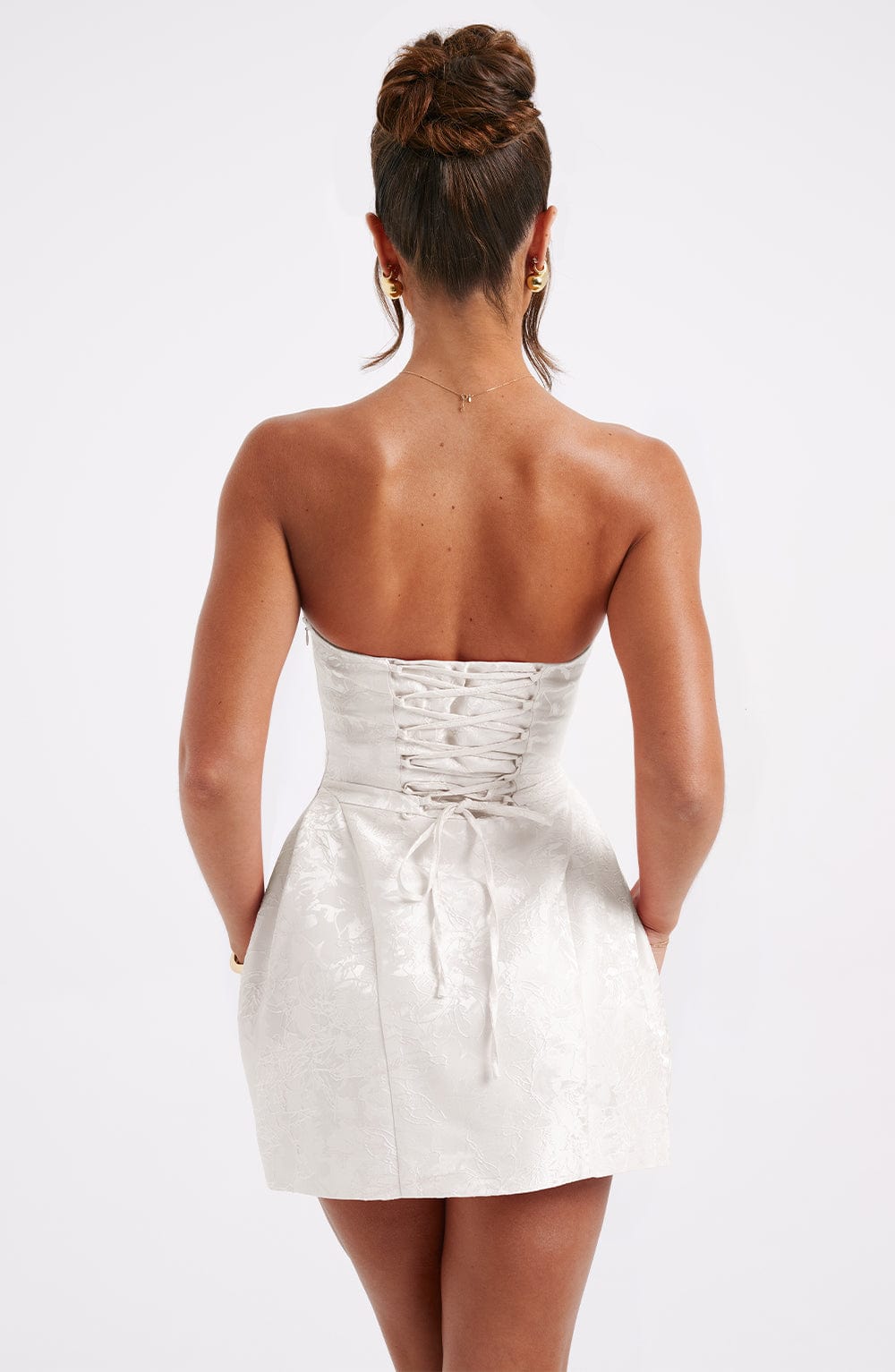 Elenora Mini Dress - Ivory - Napalia
