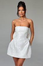 Elenora Mini Dress - Ivory - Napalia