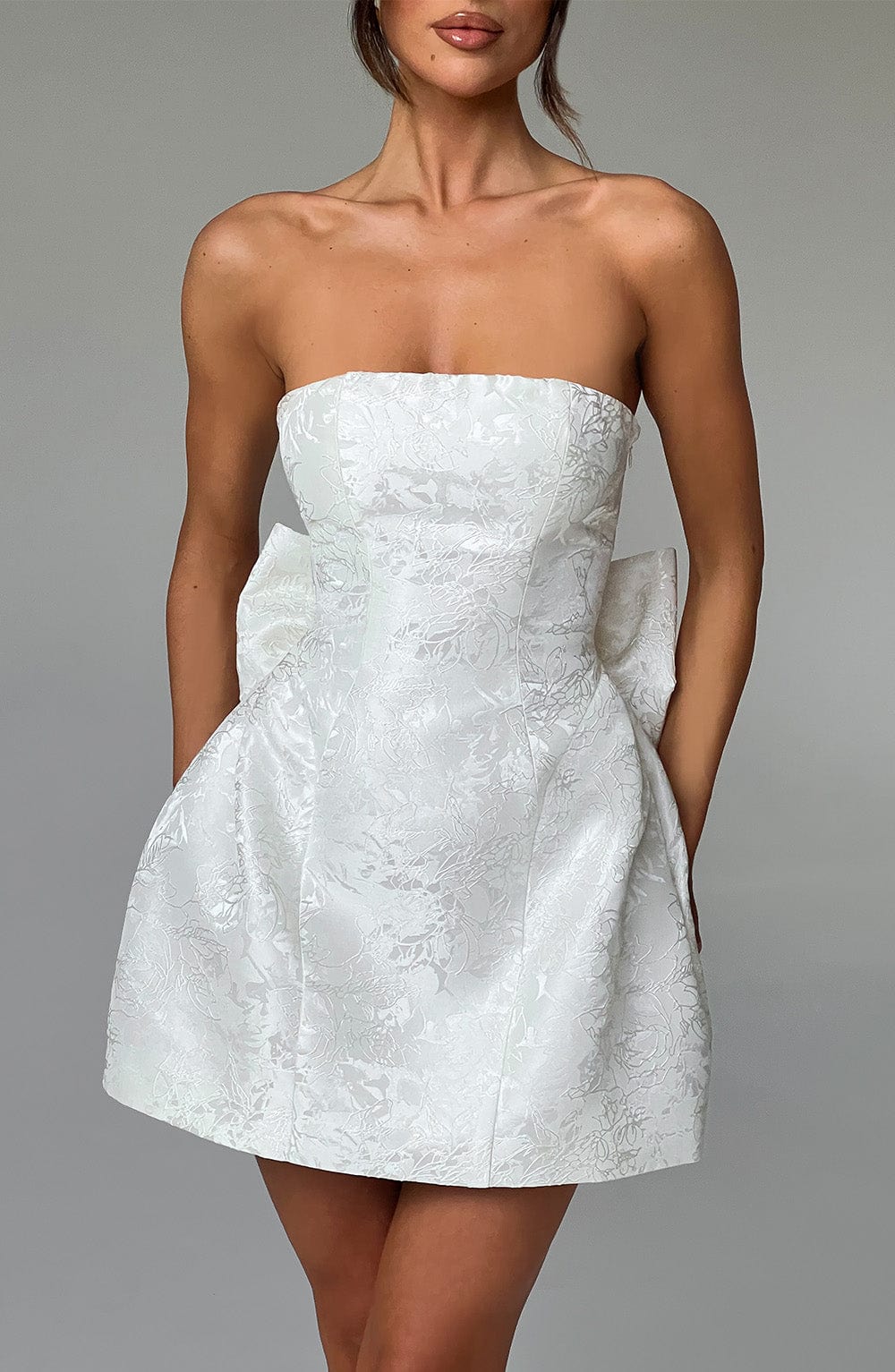 Elenora Mini Dress - Ivory - Napalia