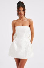 Elenora Mini Dress - Ivory - Napalia