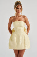 Elenora Mini Dress - Lemon - Napalia