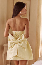 Elenora Mini Dress - Lemon - Napalia