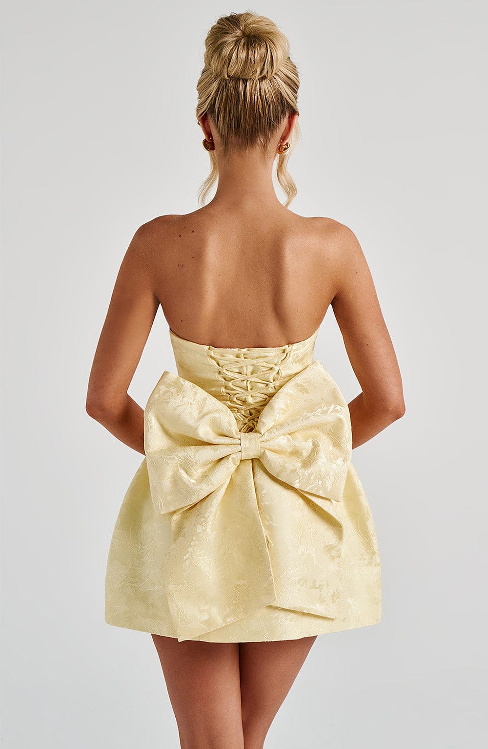 Elenora Mini Dress - Lemon - Napalia
