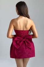 Elenora Mini Dress - Red - Napalia