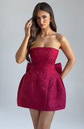 Elenora Mini Dress - Red - Napalia