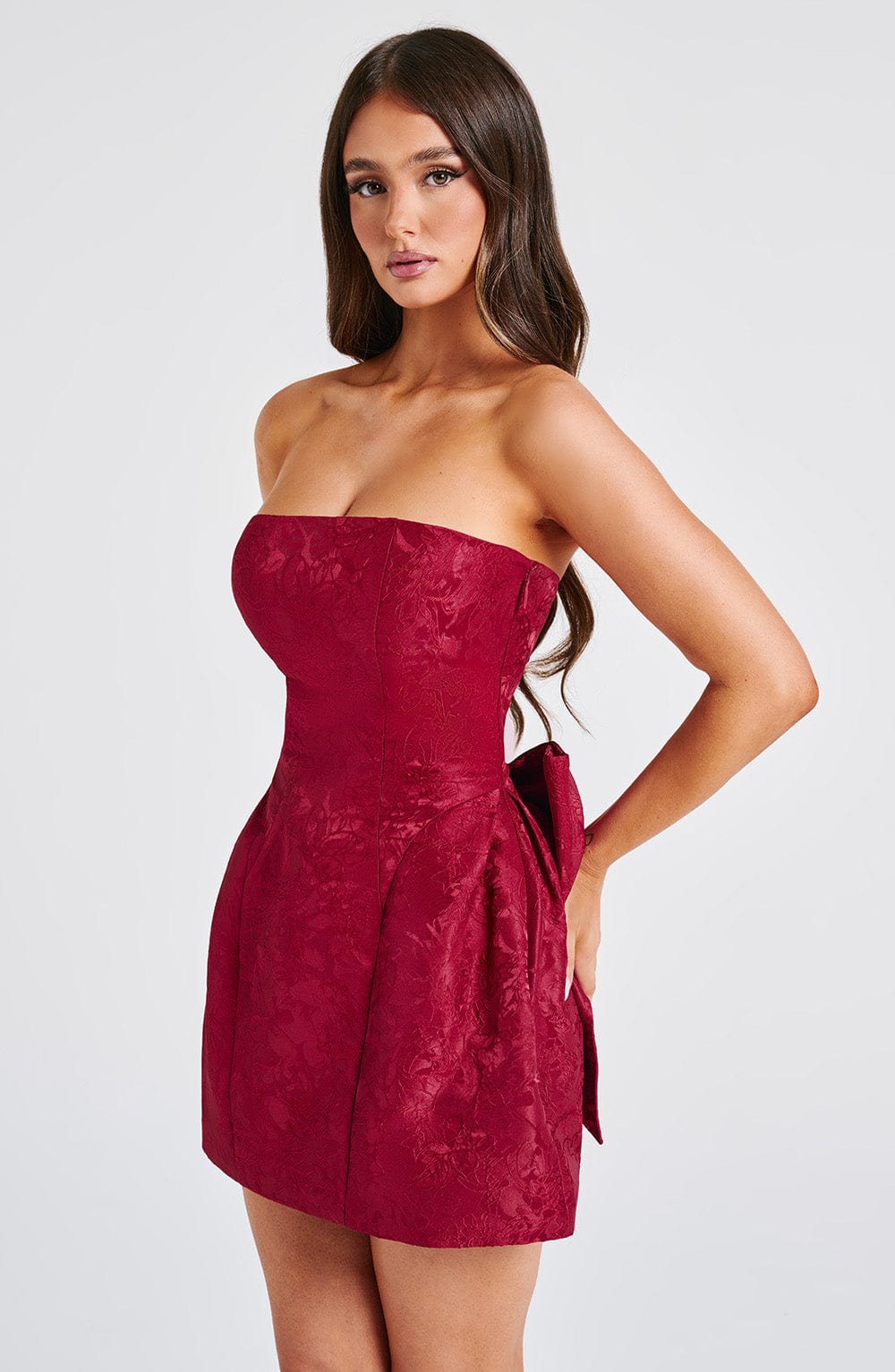 Elenora Mini Dress - Red - Napalia