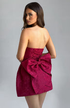 Elenora Mini Dress - Red - Napalia