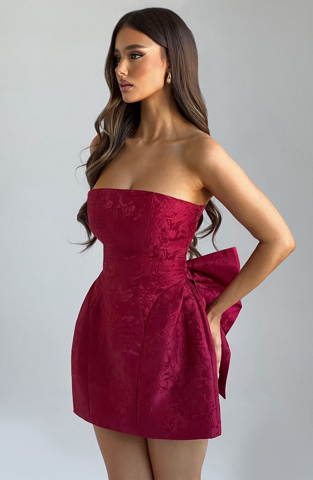 Elenora Mini Dress - Red - Napalia