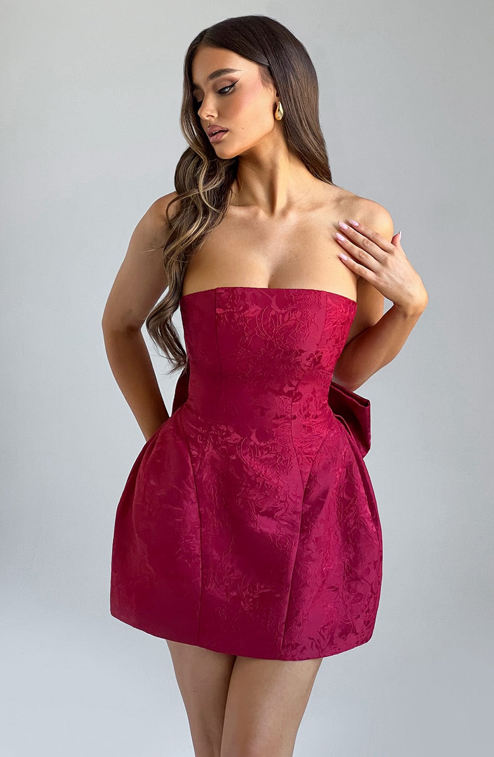 Elenora Mini Dress - Red - Napalia