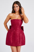 Elenora Mini Dress - Red - Napalia