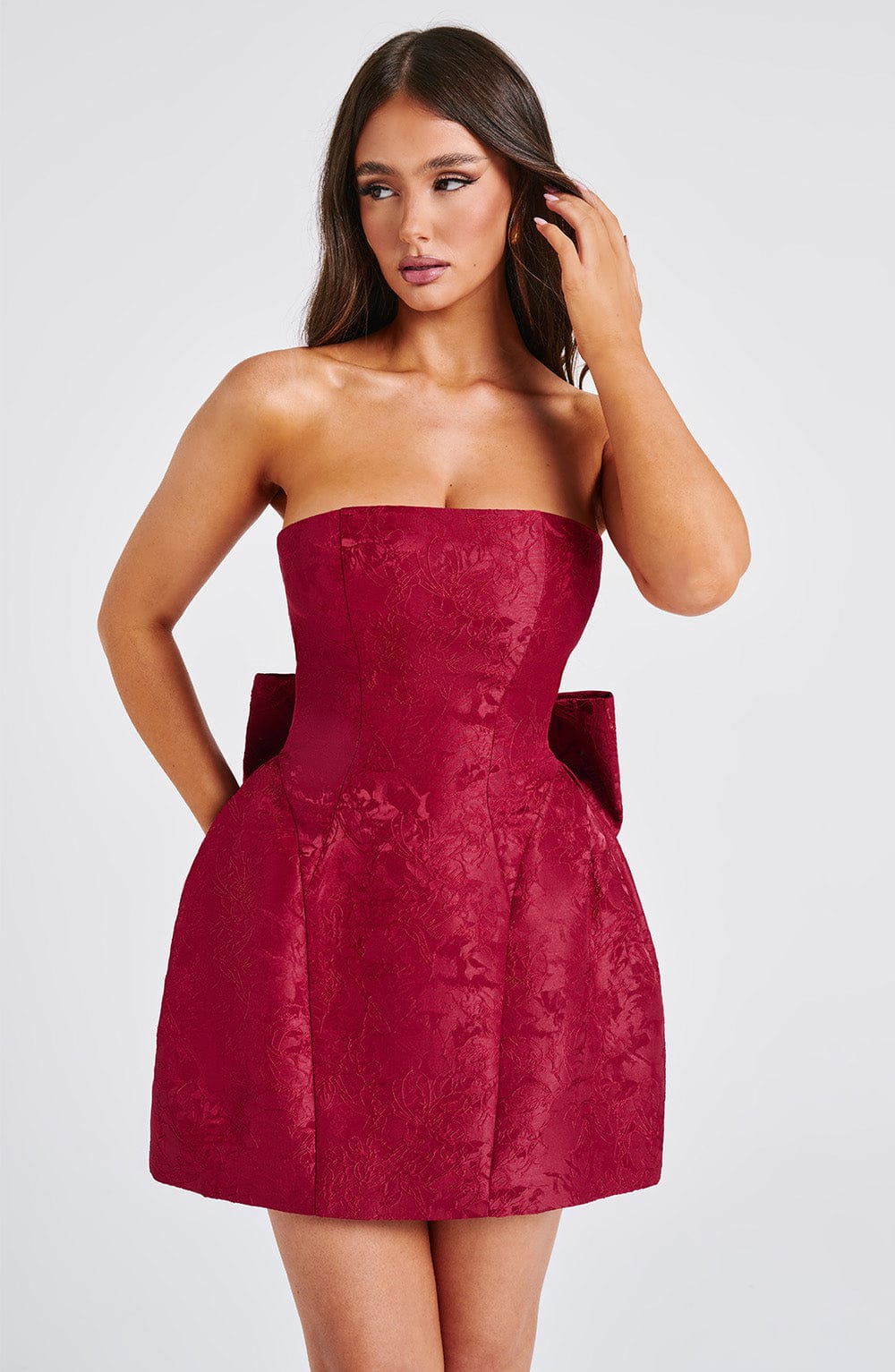 Elenora Mini Dress - Red - Napalia