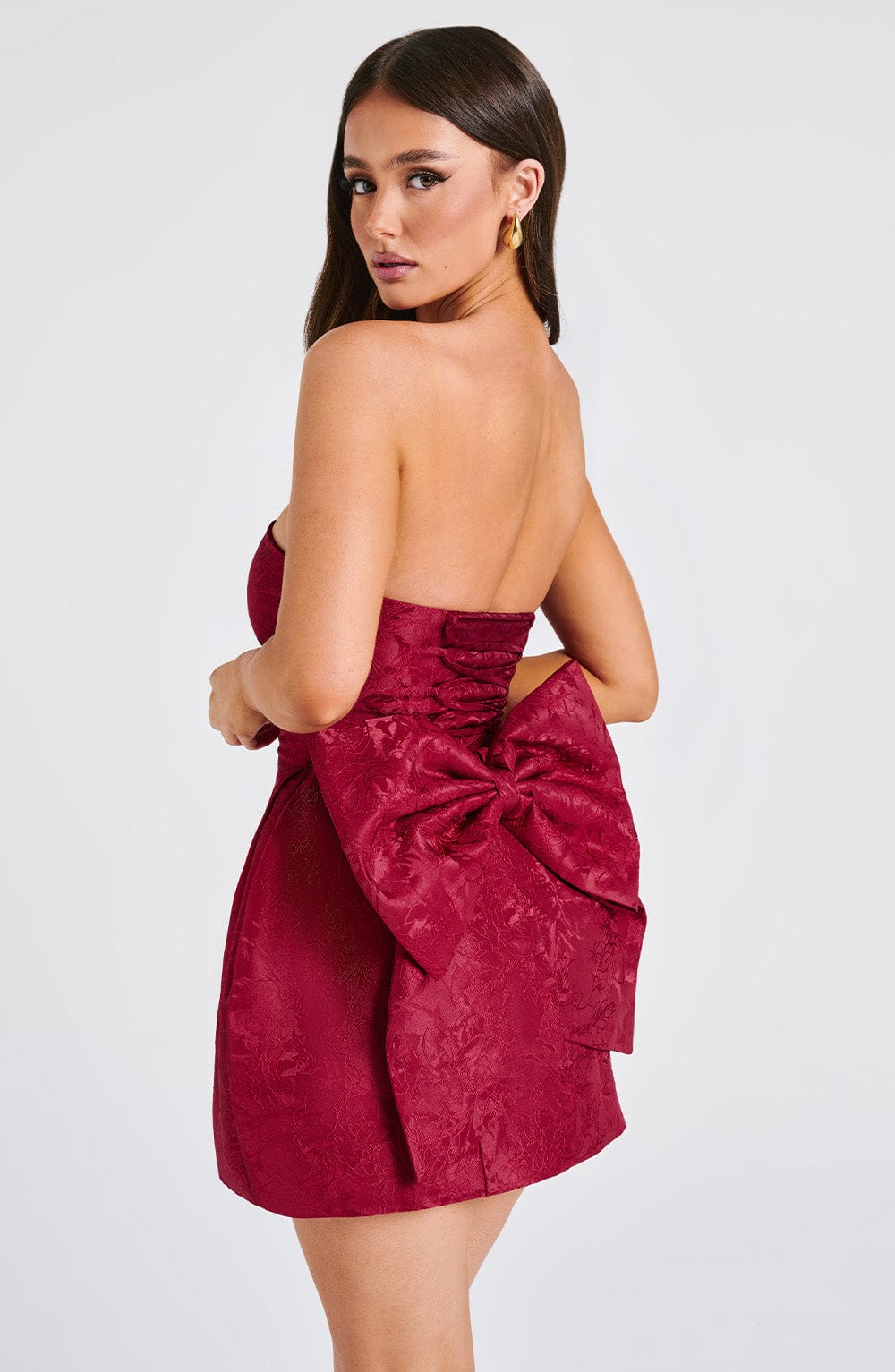 Elenora Mini Dress - Red - Napalia
