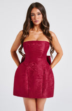 Elenora Mini Dress - Red - Napalia