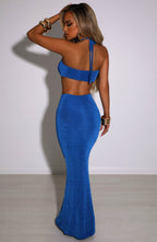 Elita Maxi Skirt - Electric Blue - Napalia