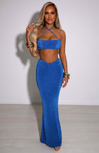Elita Maxi Skirt - Electric Blue - Napalia
