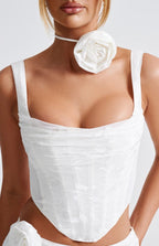 Elizabeth Floral Choker - Ivory - Napalia