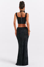Elizabeth Maxi Skirt - Black - Napalia
