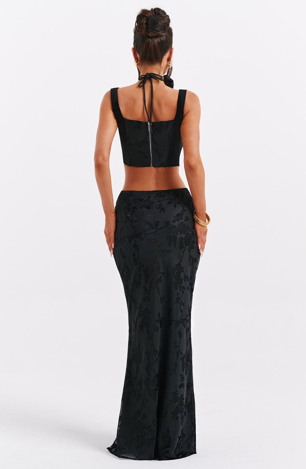 Elizabeth Maxi Skirt - Black - Napalia
