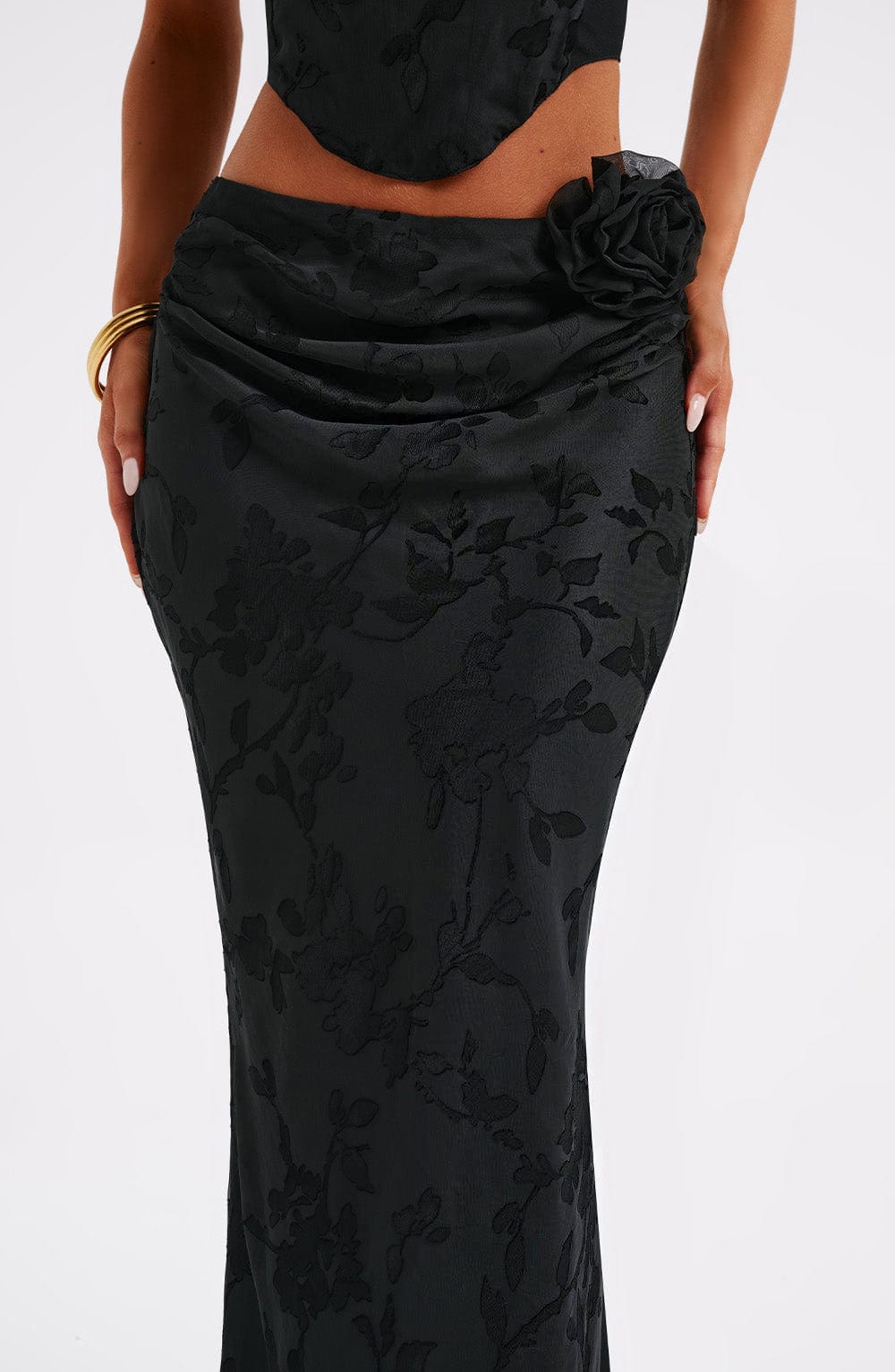 Elizabeth Maxi Skirt - Black - Napalia