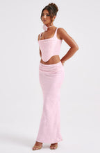 Elizabeth Maxi Skirt - Blush - Napalia
