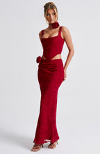 Elizabeth Maxi Skirt - Red - Napalia