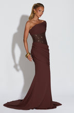 Ellora Gown - Plum Brown - Napalia