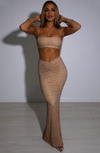 Eloise Maxi Skirt - Bronze - Napalia