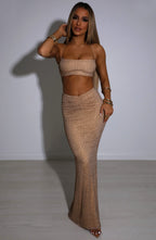 Eloise Maxi Skirt - Bronze - Napalia